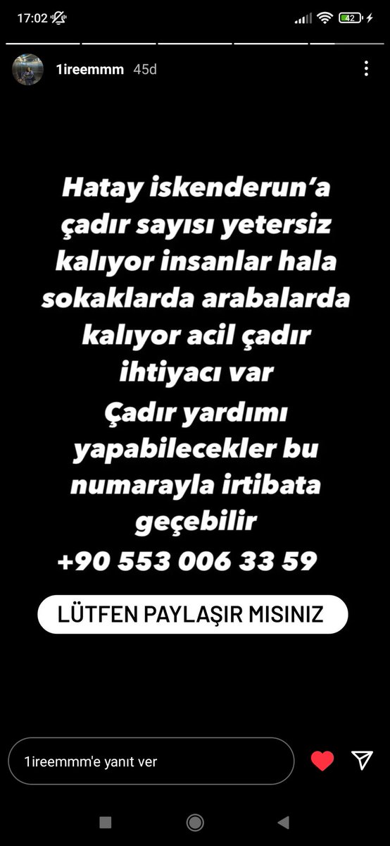 icanzorgins's tweet photo. #AfaddaBizimAhbapda
Çadır eksik adres bilgisi fotoğraf belirtildi.
@ahbap @DepremDairesi @AFADBaskanlik @BabalaTv @haluklevent @ekrem_imamoglu @Gazapizm @OguzhanUgur https://t.co/VgLbKhCHJb