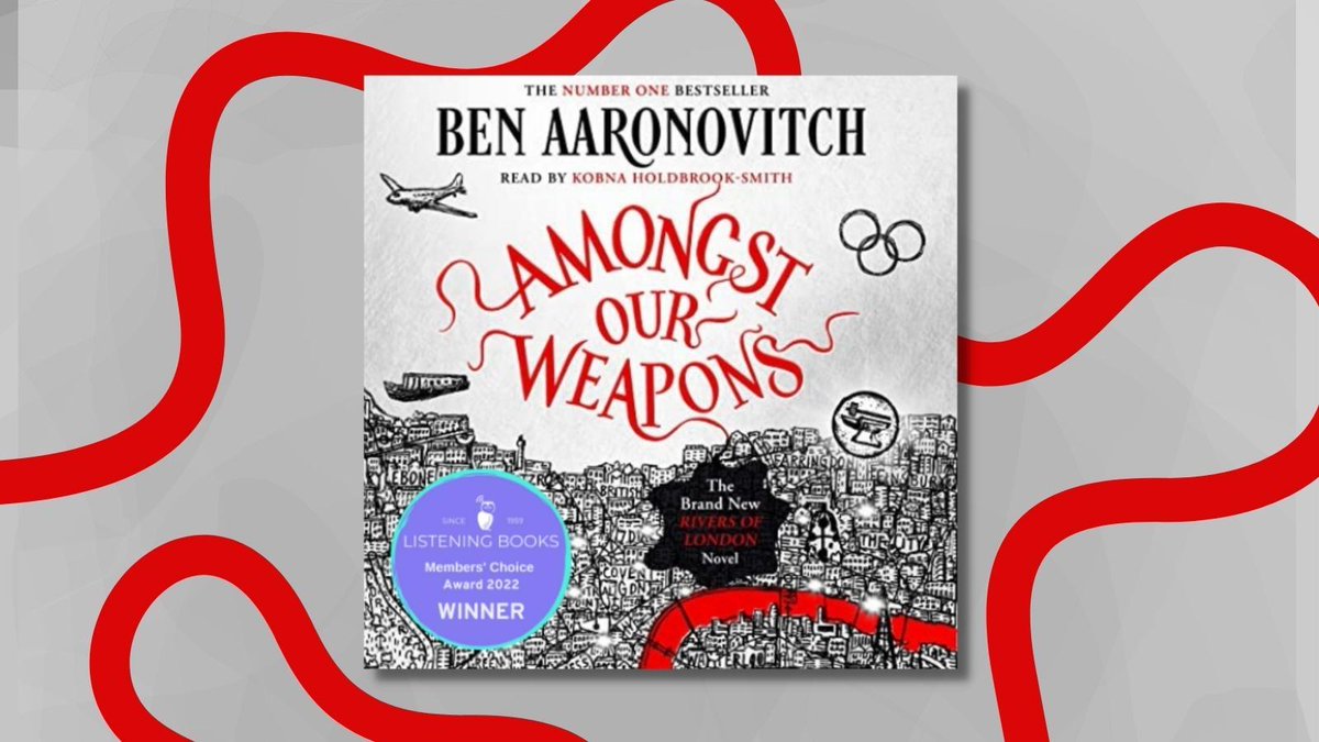 ListeningBooks's tweet photo. This week's #FridayFave is #AmongstOurWeapons, written by @Ben_Aaronovitch, narrated by @HoldbrooksMyth and recommended by Louise!

"Winner of our very own Members' Choice Award, this is a wonderful mix of urban #Fantasy, crime and dark comedy."

Listen: https://t.co/k5GTFPg3bG https://t.co/iFHerzmANE