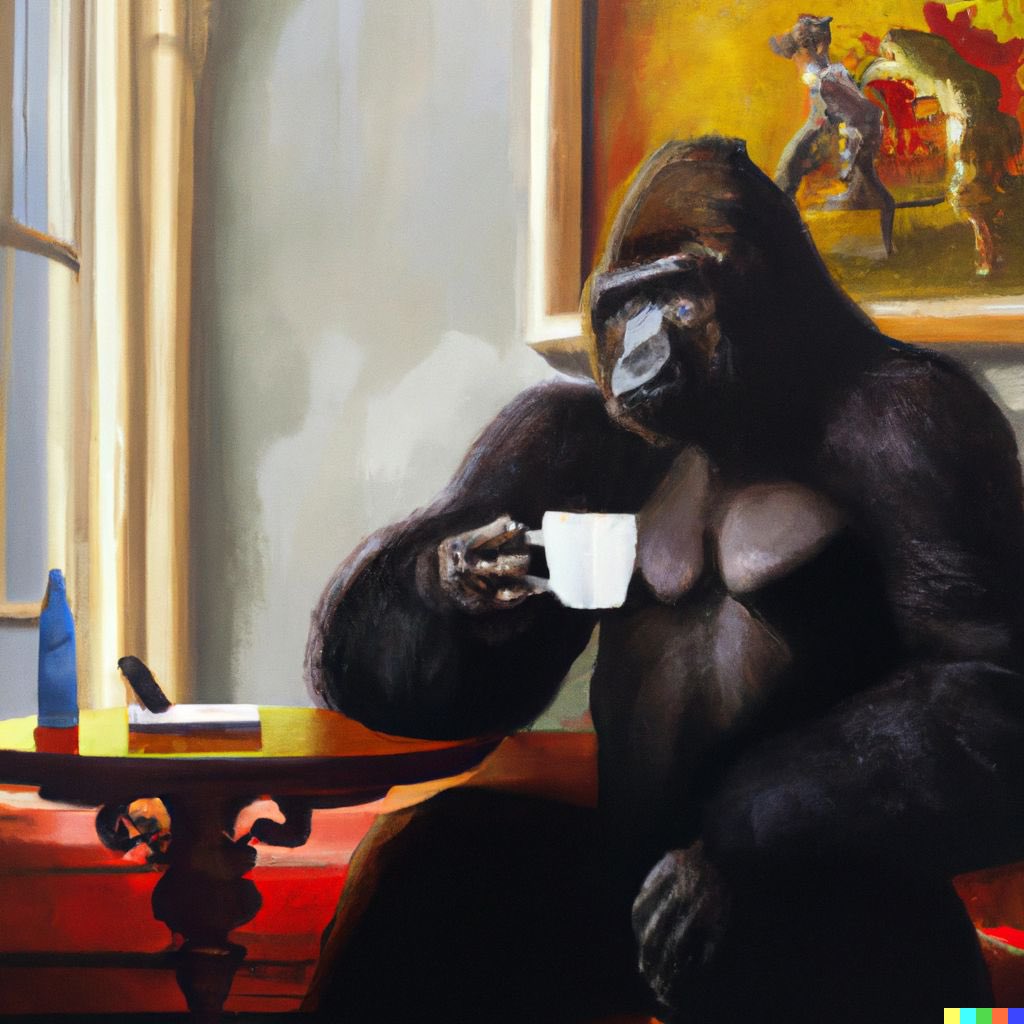 Gm ☕️🦍 and some Friday art