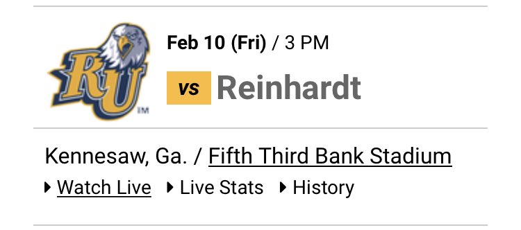 CHAALax's tweet photo. Today at 3pm, former @CHHSGirlsLAX Captain @LawnaHenry begins her Freshman season with her @ReinhardtLax teammates against Kennesaw State. Can’t make the game? Watch online at https://t.co/tOkEmyoLhC #gwinnettlax https://t.co/vznKtfHiIC