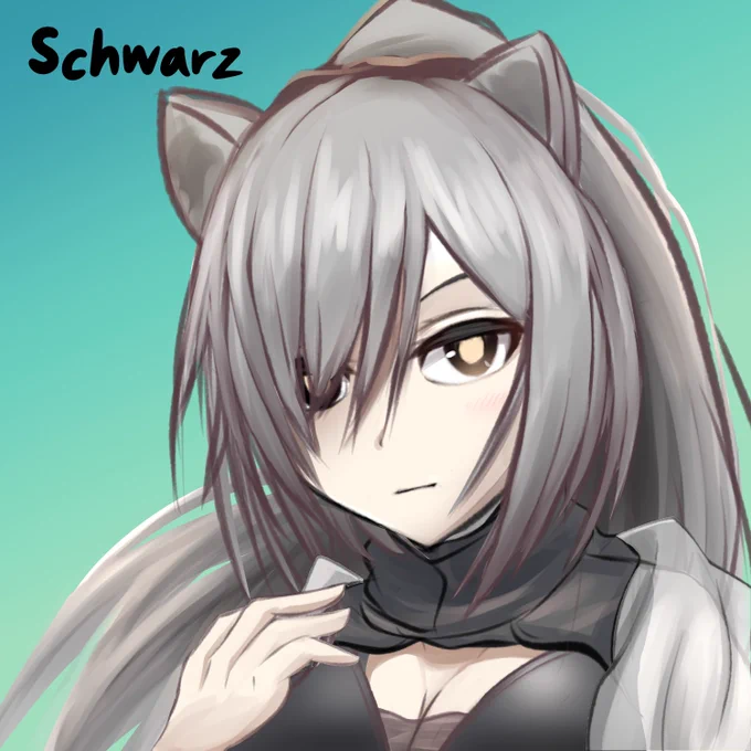 シュヴァルツ#アークナイツ版深夜の真剣お絵かき60分一本勝負#アークナイツ 