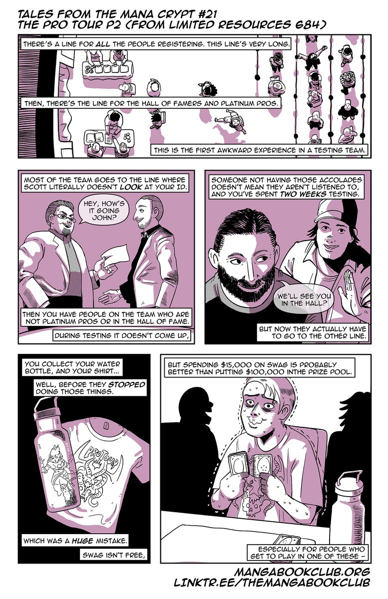 mangabookclub's tweet image. (1/2) This week's comic is celebrating the return of the Pro Tour! (Words from @lsv during the sign-off for Limited Resources 684) #MTGPhilly #MTG #MagicTheGathering
