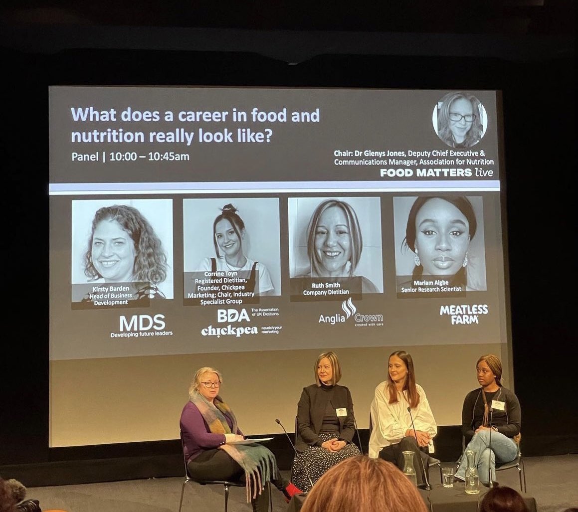 chickpmarketing's tweet photo. This week @ToynCorrine spoke at the @FoodMattersLive careers event alongside some inspiring panelists to discuss what a career in food and nutrition really looks like.
Biggest takeaway from the day? Don’t be afraid to put yourself out there!
#foodmatterslive https://t.co/47OWkd91Fm