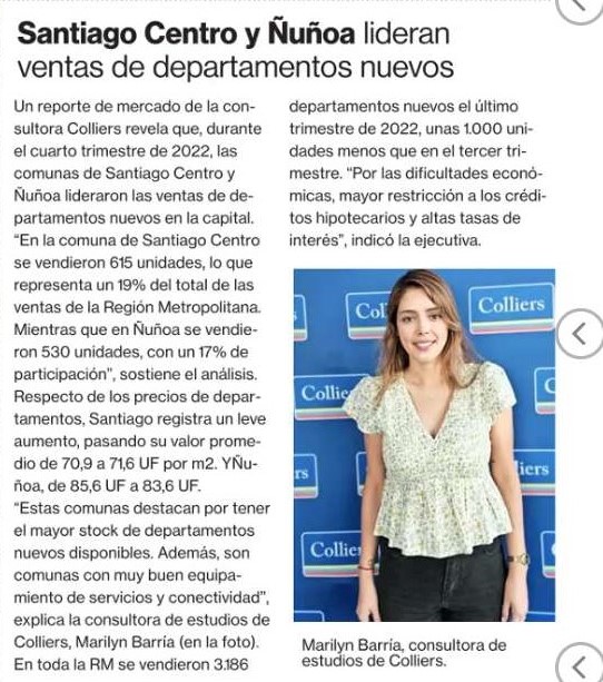 ColliersChile's tweet photo. Nuestra Área de Estudios analizó el mercado de ventas de departamentos nuevos en la Región Metropolitana. Revisa todos los detalles aquí: https://t.co/B5a7PaPsWp https://t.co/nCNkzhnOSw