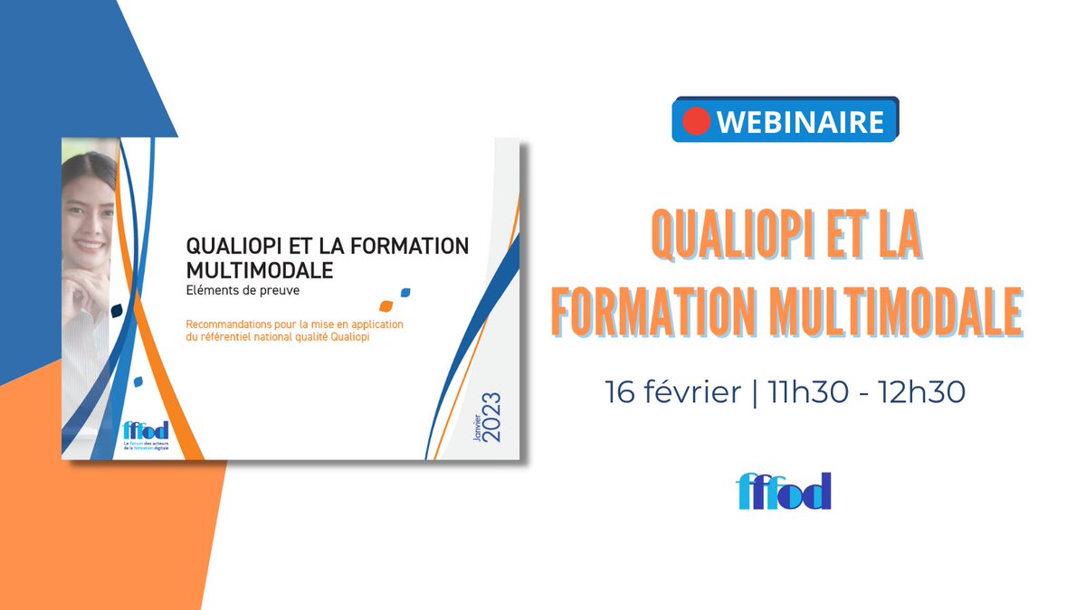 🗓️ SAVE THE DATE 🗓️

Lors de ce webinaire, nous vous dévoilerons le dernier-né des guides du FFFOD : "Qualiopi et la formation multimodale".

Intéressé.e ? 👉🏻 lnkd.in/e2_QYrND

#digitallearning #qualiopi #formation #formationpro