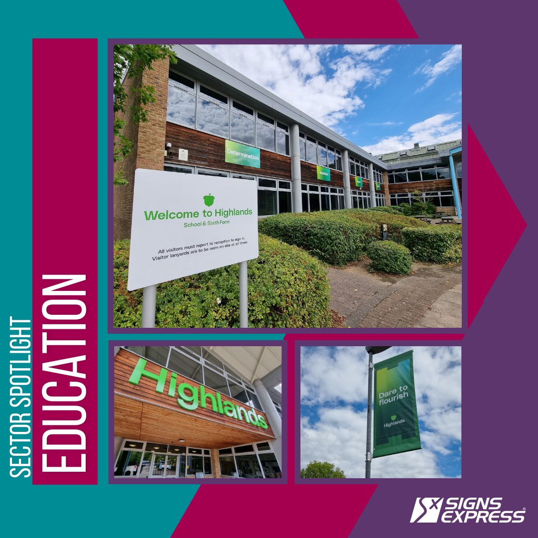 Signs Express caters for all education services including schools, nurseries, colleges and universities.