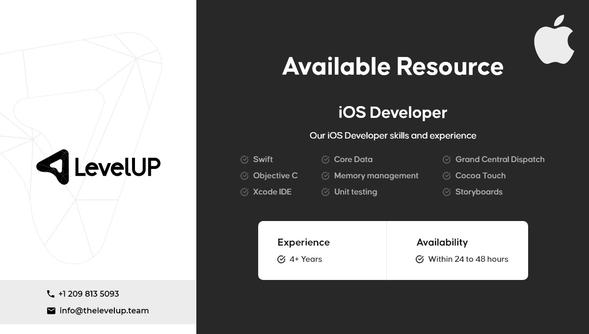 levelup_sales's tweet image. Hire dedicated iOS developers from LevelUP on an hourly, monthly, or project basis to build secure & scalable mobile applications for your business.
Check it out: thelevelup.team/hire-ios-devel…
.
.
#hireiosdevelopers #hireiphoneprogrammer #iosappdeveloper #iosexperts #iosappdevelopment