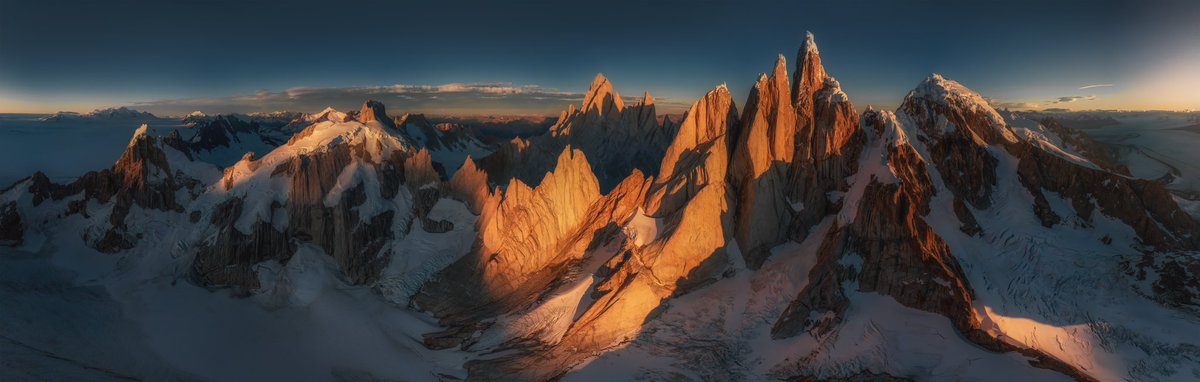 tylekki's tweet photo. A sneak peak what I’ve been working on the past few months.. a 24 image merged panorama above the ice field in Patagonia. I ask you to view it full screen and turn phone to the side! https://t.co/p92Y4cRcvB