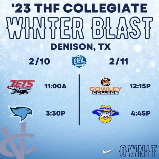Chaps are on the road at the Winter Blast Tournament in Denison, TX. Games today are at 11AM and 3:30PM. #OwnIt seasoncast.com/ChapsSoftball
