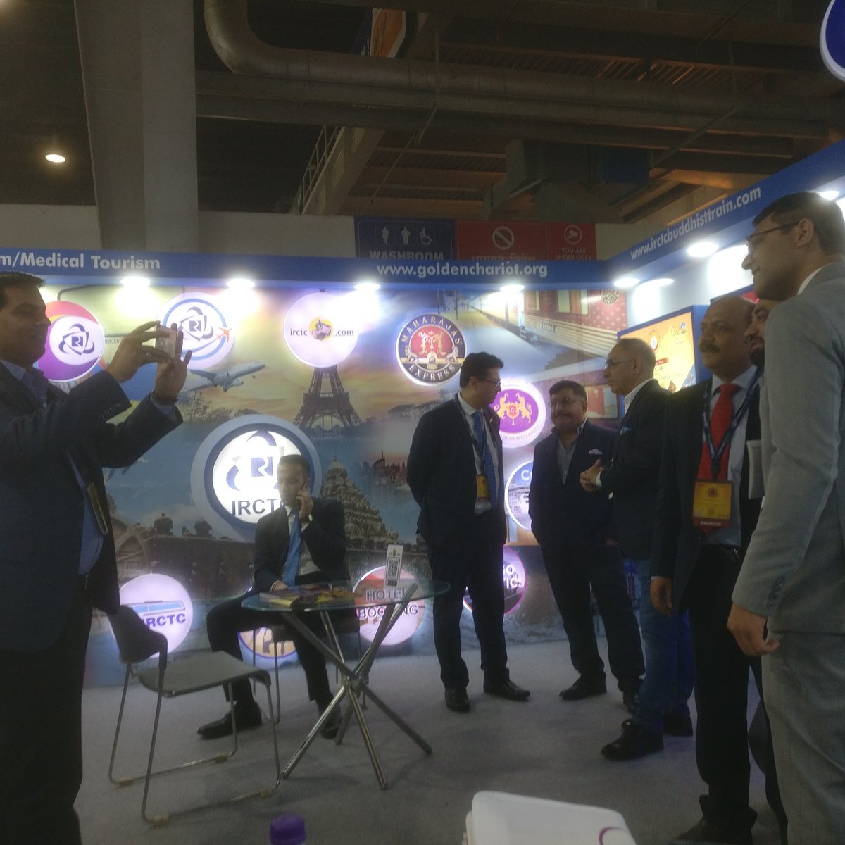 PANDERAJAN's tweet photo. Yes Sirs attended today your stall.but you all were more busy getting photographed rather than attending me &amp; few others ..any way thanks for promoting Indian Destinations.. https://t.co/ZifGX4SW24
