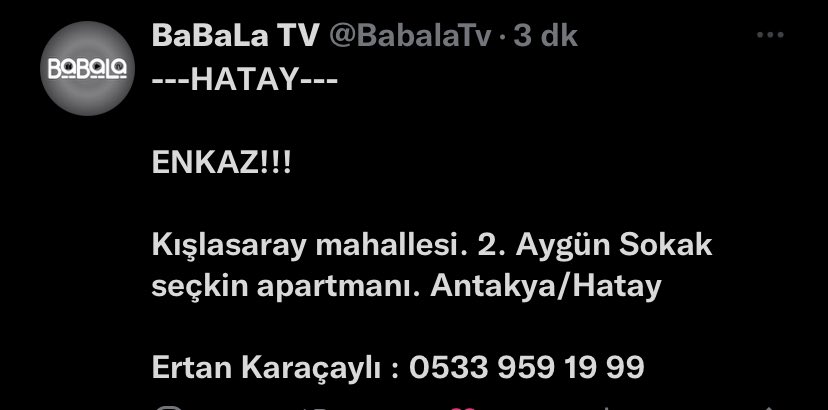 #AFAD #afaddeprem #AFADhatay #deprem #antakya #ACILYARDIM #depremzede #ENKAZALTİNDAYİM #ENKAZALTINDA #EnkazBilgisi