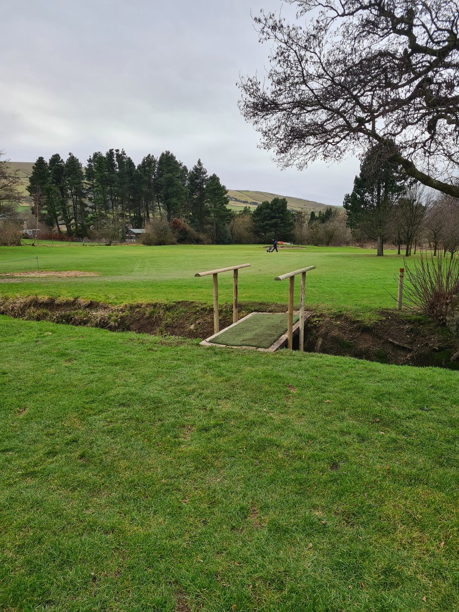 Foot bridge added across the 1st to help spread the wear and tear!