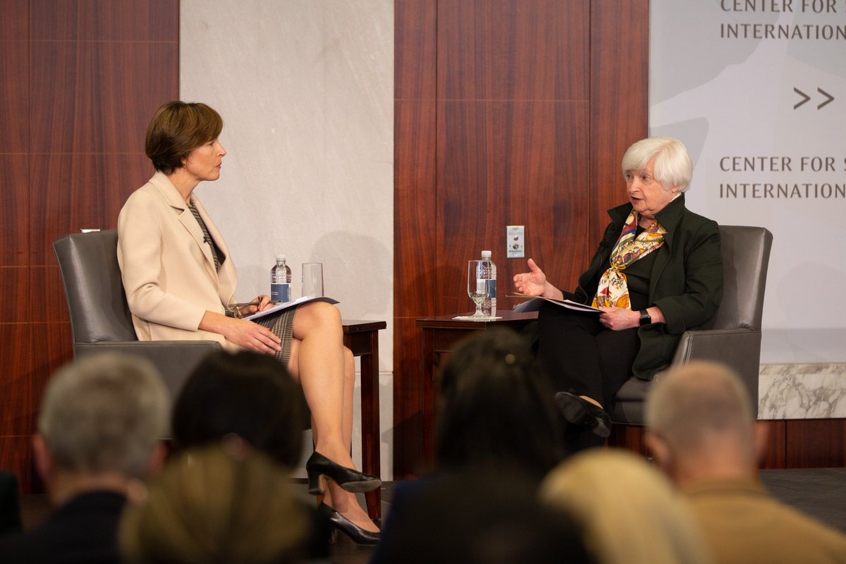 Aidan Arasasingham (@aidanaras) on Twitter photo It’s not every day you get to help host a U.S. Treasury Secretary at work!
Thanks to <a href="/SecYellen/">Secretary Janet Yellen (Archived)</a> and the <a href="/USTreasury/">Treasury Department</a> team for the @CSIS_Econ visit to highlight shared work on evolving international finance institutions to tackle global public goods challenges like climate change. It’s not every day you get to help host a U.S. Treasury Secretary at work!
Thanks to <a href="/SecYellen/">Secretary Janet Yellen (Archived)</a> and the <a href="/USTreasury/">Treasury Department</a> team for the @CSIS_Econ visit to highlight shared work on evolving international finance institutions to tackle global public goods challenges like climate change.