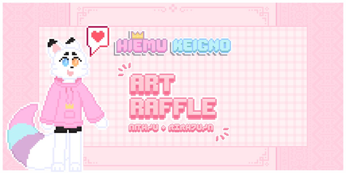 💖💕 Valentine's Art Raffle 💌🍫

Howdy! nwn
I'll create this raffle to celebrate Valentine's Day, yup yup

🏆 Prize: Hmäte YCH [Love Mail or Chocorabu] 

Rules:
- 👍 Like 
- 🔃 RT
- 👤 Follow me 
- 💬 Comment below your fursona or OC 

📅 Ends: February 14th 

Good luck to y'all