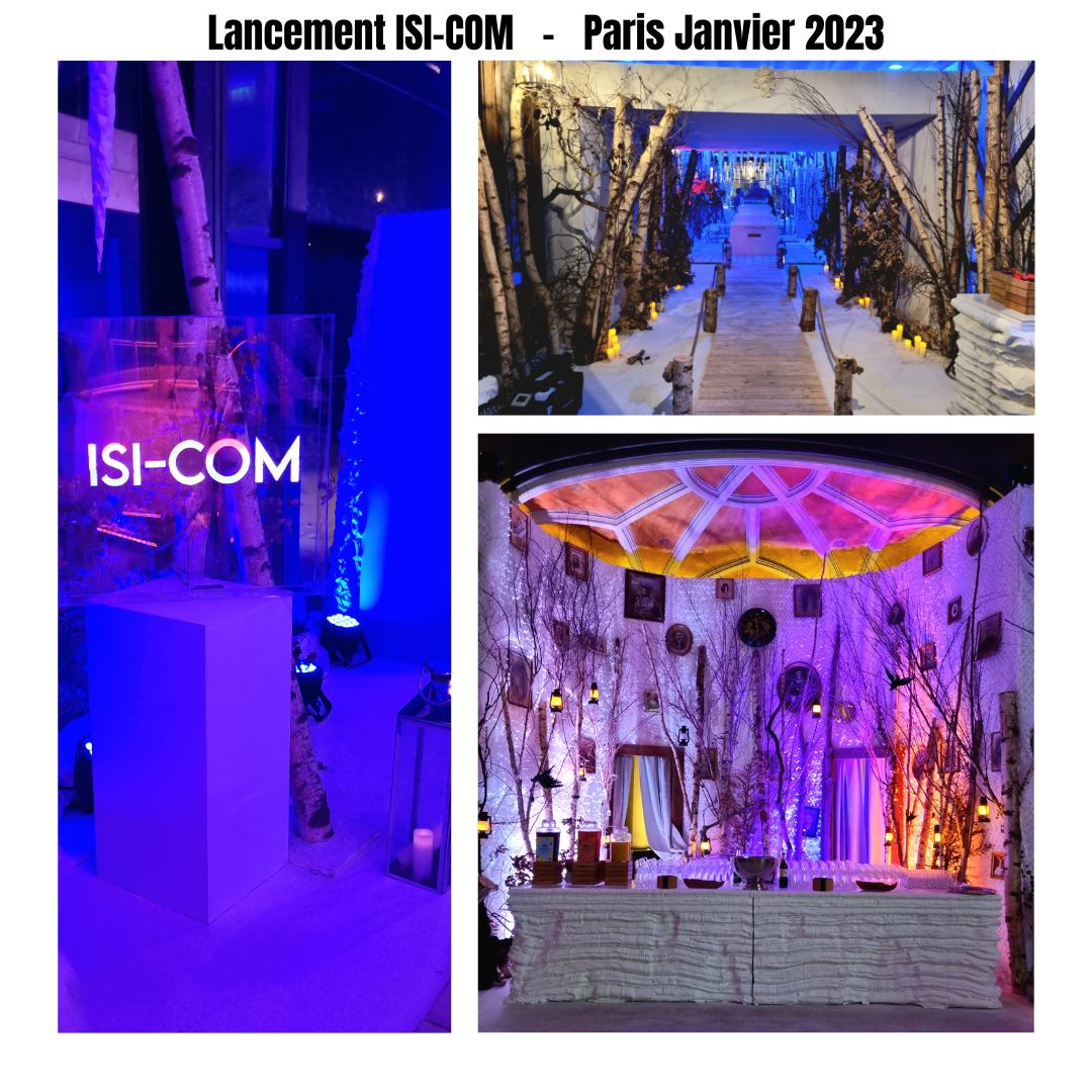 Action4creation's tweet photo. C'était le 26 janvier à Paris.
Lancement officiel de la nouvelle identité graphique ISI-COM avec une soirée thématisée avec une scénographie immersive dans un lieu totalement relooké et personnalisé à l'identité et aux besoins du client. https://t.co/yTo9UsxoZJ
