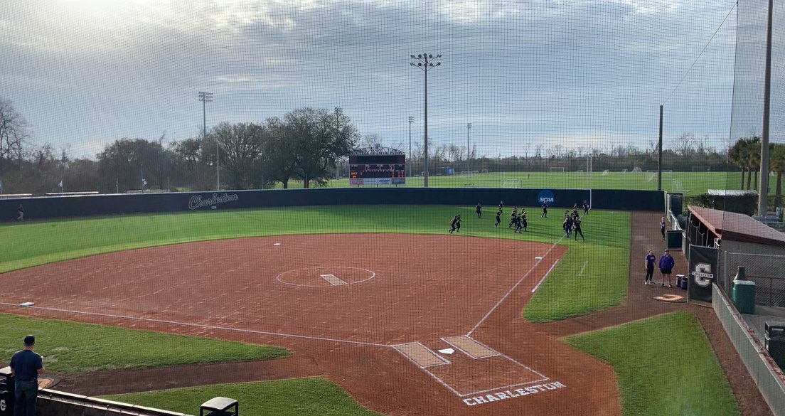 CofC_GameDayOps's tweet photo. Opening day at Patriots Point &amp; day 1 of the Charleston Invitational Softball Tournament 🌴🥎 

 ➪ Teams: Charleston, JMU, Indiana State, Chattanooga 
➪ Gates: 9️⃣ AM 
➩ First Pitch: 🔟 AM - JMU vs Chattanooga
➪ Games: 4️⃣ total today
➪ Concessions: 🌭🍿🥤🍺
 
#comeCus 🌴🥎 https://t.co/TxsxUSPWhT