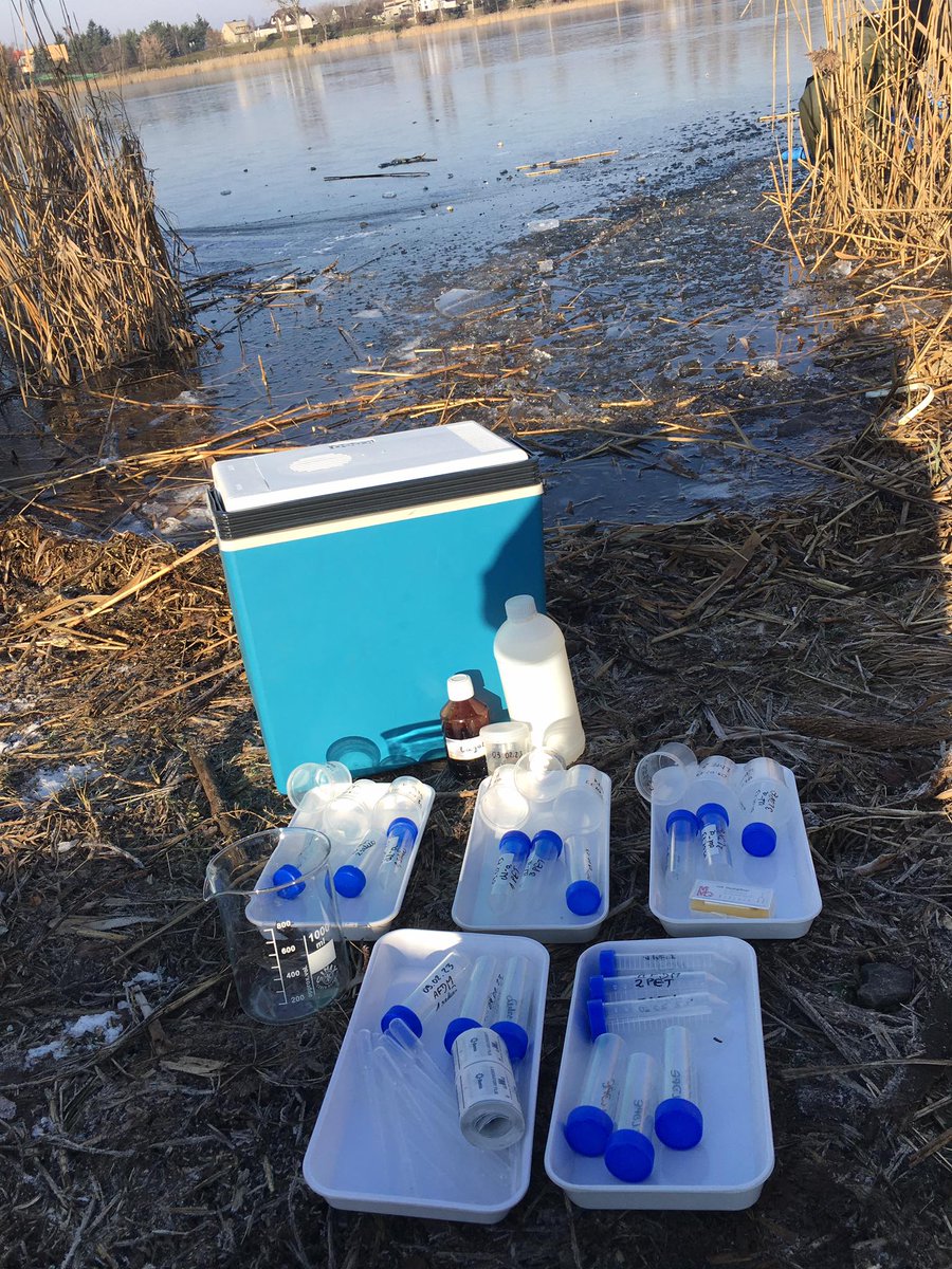 We install more experiments <a href="/PhytoPlastic/">PhytoPlastic</a> 👌 Today's direction ➡️ Poland. Cold, cold, cold! ❄️ ❄️ ❄️ But we're not slowing down! 

Durowskie Lake, Poland 🇵🇱