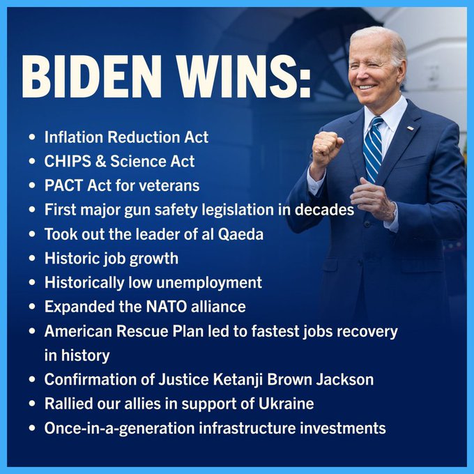 veronicabaty's tweet photo. #congratulationsJoe What did orange boy do? Oh right tax breaks for family/buddies! Every week was infrastructure week but never happened, every week we were going to see his great health plan, still waiting whether you like what he's done or not at least he has DONE something! https://t.co/qfuVf71WvM