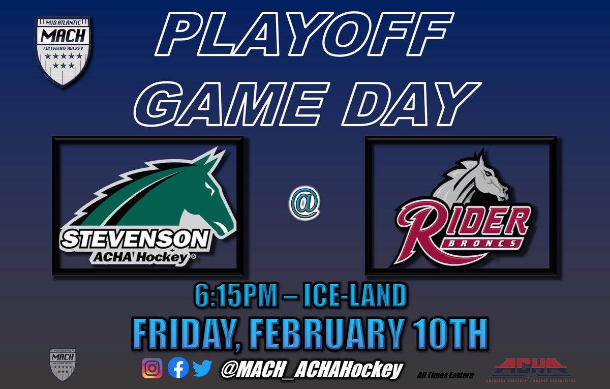 PLAYOFF #MACHtion 

#GameDay #machhockey #collegehockey