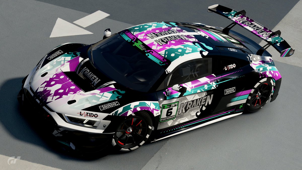 Con_ToEl_Flow's tweet photo. Audi R8 '19 Gr3 @KrakenStainsGT
 en @thegranturismo #granturismo #audi #audir8 #r8 #audisport @audispain #granturismo7 #granturismophotography #scapes #scapesgallery #photography  #designcars #races #GTSLivery #granturismodesign
#carliverydesign #carsdesign #FLOW @latidoshop https://t.co/CeyUZN5TuU