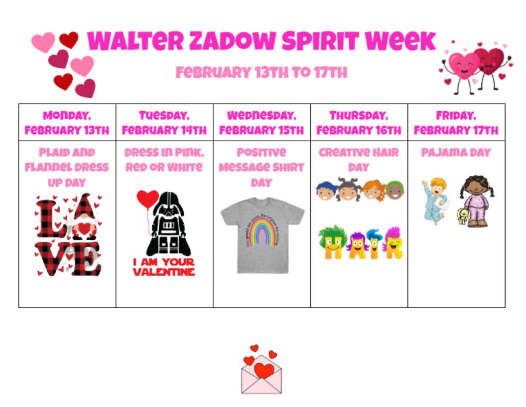 Spread the word Wildcats!  Next week is a spirit week.