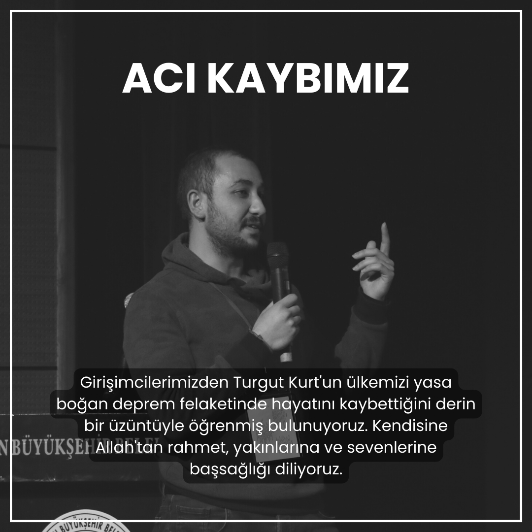 Girişimcilerimizden Turgut Kurt'un ülkemizi yasa boğan deprem felaketinde hayatını kaybettiğini derin bir üzüntüyle öğrenmiş bulunuyoruz. Kendisine Allah'tan rahmet, kederli ailesine, yakınlarına ve sevenlerine başsağlığı dileriz. #turgutkurt