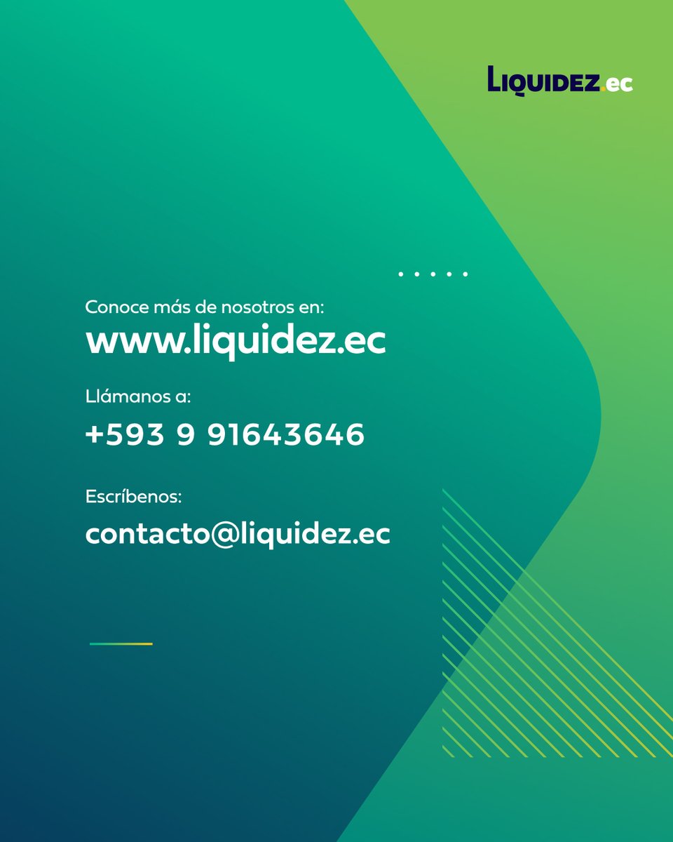 LiquidezEc's tweet photo. #AlwaysOnBusiness🤩
La necesidad de efectivo puede darse incluso los fines de semana, en https://t.co/86rgfdeveH ofrecemos nuestro servicio 24/7 para contribuyentes con Notas de Crédito del SRI. 🗓 
Ingresa a https://t.co/ISjBzYbiYk y conoce más de nosotros. https://t.co/iM7boyCtUv