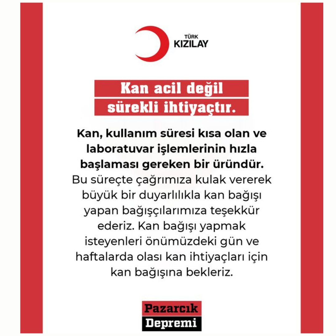 Güzel ülkemizin ve milletimizin başı sağ olsun.
BAĞIŞ KAMPANYALARI:
AFAD: "DEPREM" yaz 1866'ya gönder! 20TL Bağış Yap!
KIZILAY: "AFET" yazıp 2868’e gönder! 15TL Bağış Yap!
Ahbap:  ahbap.org/bagisci-ol
Kan Bağışlamak İçin:  kanver.org