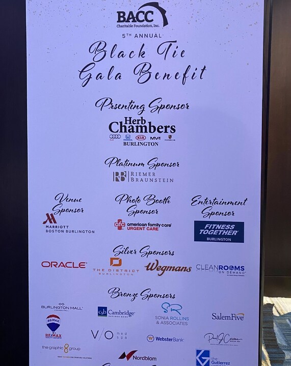AzzurGroup's tweet image. It was a pleasure sponsoring and attending the Burlington Area Chamber of Commerce Black Tie Gala this past weekend.💃🏽 
Thanks to Herb Chambers for putting on such a great event to help raise awareness and funds to better #BurlingtonMA and our surrounding communities!
#BACC  #COD