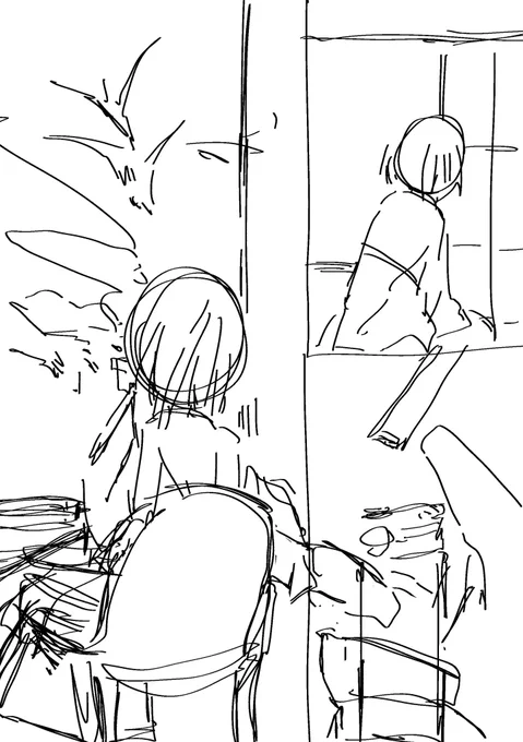 もうちょい凝りたいので追加でネーム描いてる 