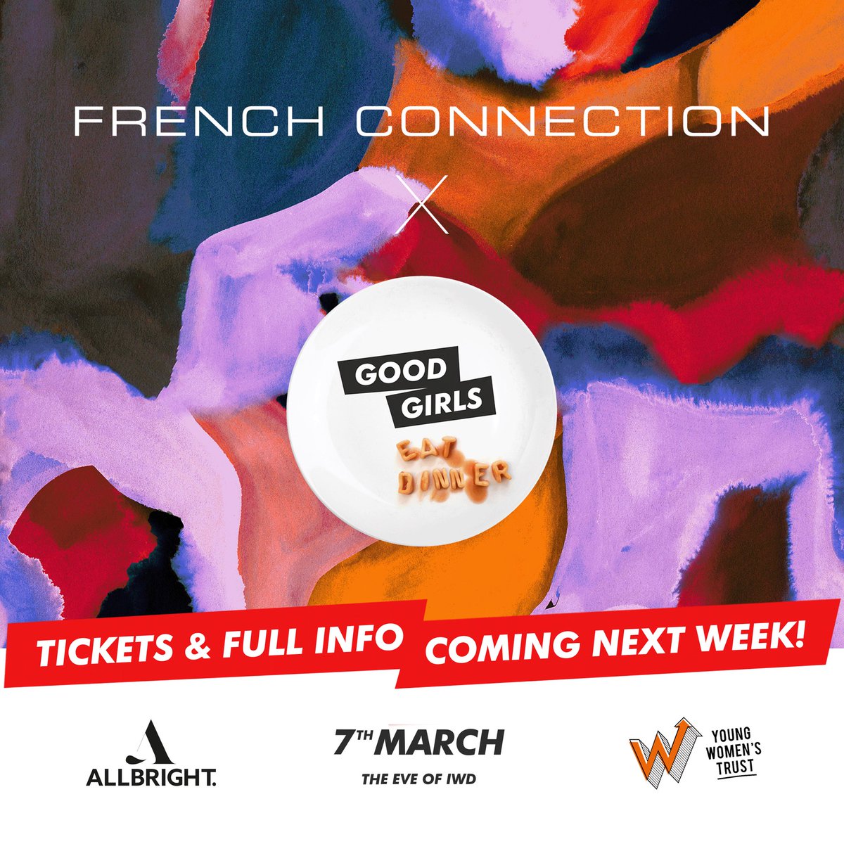 On the eve of #IWD2023: French Connection X GGED. Serving up an epic evening of inspiration. This event will follow the classic GGED format: 3course meal with 4 x speakers sharing their experiences &amp; advice between courses.
I’ll be hosting - I've not left London for LA just yet!