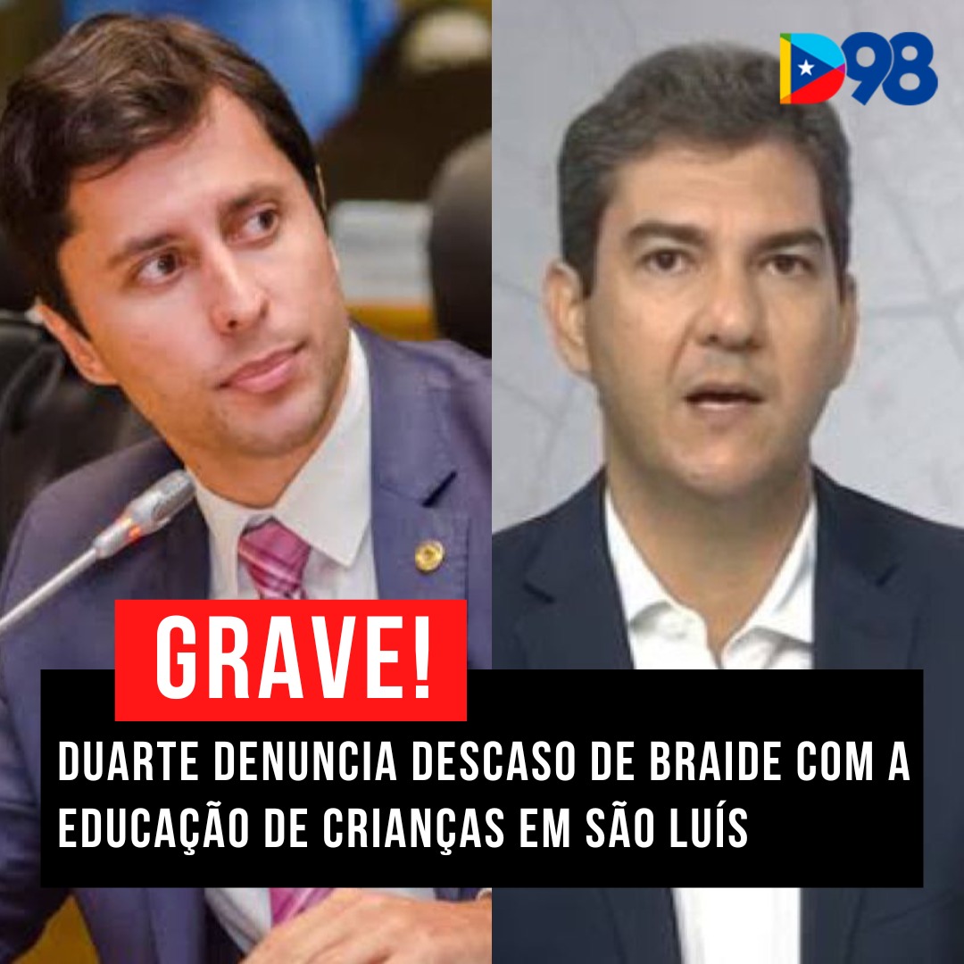 diario98.com/2023/02/10/dua…

Em um duro discurso na Câmara Federal o Dep @DuarteJr_ denuncia o descaso da gestão municipal para com mais de 1500 crianças na capital maranhense