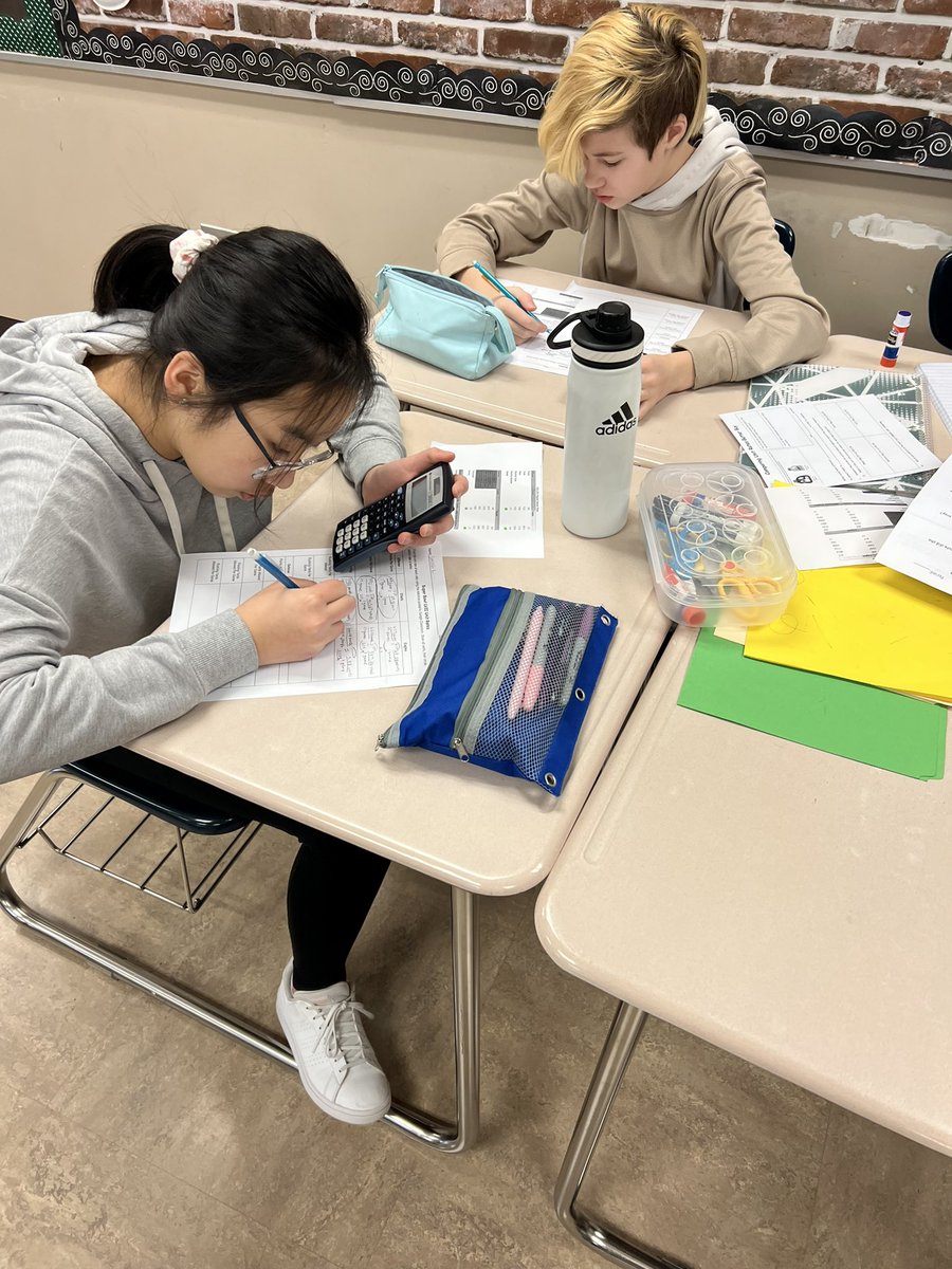 MrsGordonKMS's tweet photo. Math 6 students are finding and analyzing unit rates to compare whether the @Chiefs or @Eagles have the better offense, defense, and quarterback! We are ready for the Super Bowl!  🏈@KarrerMS @DublinSchools https://t.co/4Kq25F3CCJ