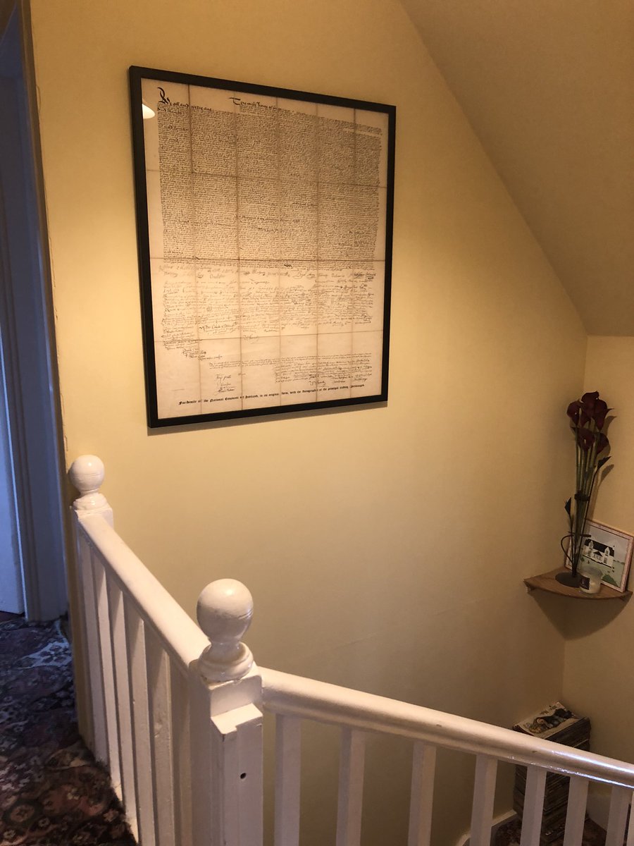 Finally got my National Covenant framed and hung. #WarsoftheThreeKingdoms #NationalCovenant #History