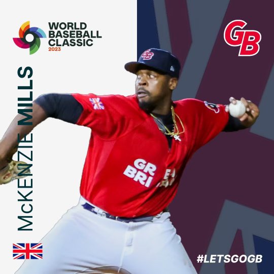 BaseballCcb's tweet photo. Former CCB player  McKenzie Mills showing off his talent at the WBC. Let’s wish him luck. https://t.co/I58RKhc4YD