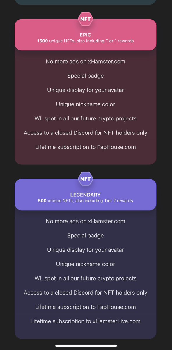 "Unleash your inner adventurer with the "Legendary Journeys" <a href="/xHamsterNFTcom/">xHamster NFT</a> of NFT collection. 
Discover rare, one-of-a-kind NSFW utility digital assets. Join the journey and add a legend to your collection today. #xhamsternft <a href="/xhamstercom/">xHamster</a>