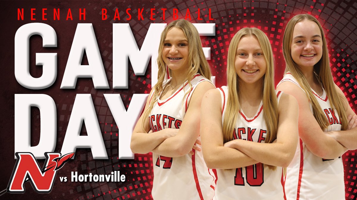 NeenahHoops's tweet photo. 🚀🏀 It is a Big GAME DAY!!! 🏀🚀
The Ron Einerson Fieldhouse is going to be electric tonight as we host a double header against Hortonville with the Boys Basketball teams.
Tip off times are:
JV @ 4:30 pm
Freshman @ 5:45 pm (Conant Gym)
Varsity @ 7:15 pm
#neenahwithpride #wigb https://t.co/SFDN6LszQ1