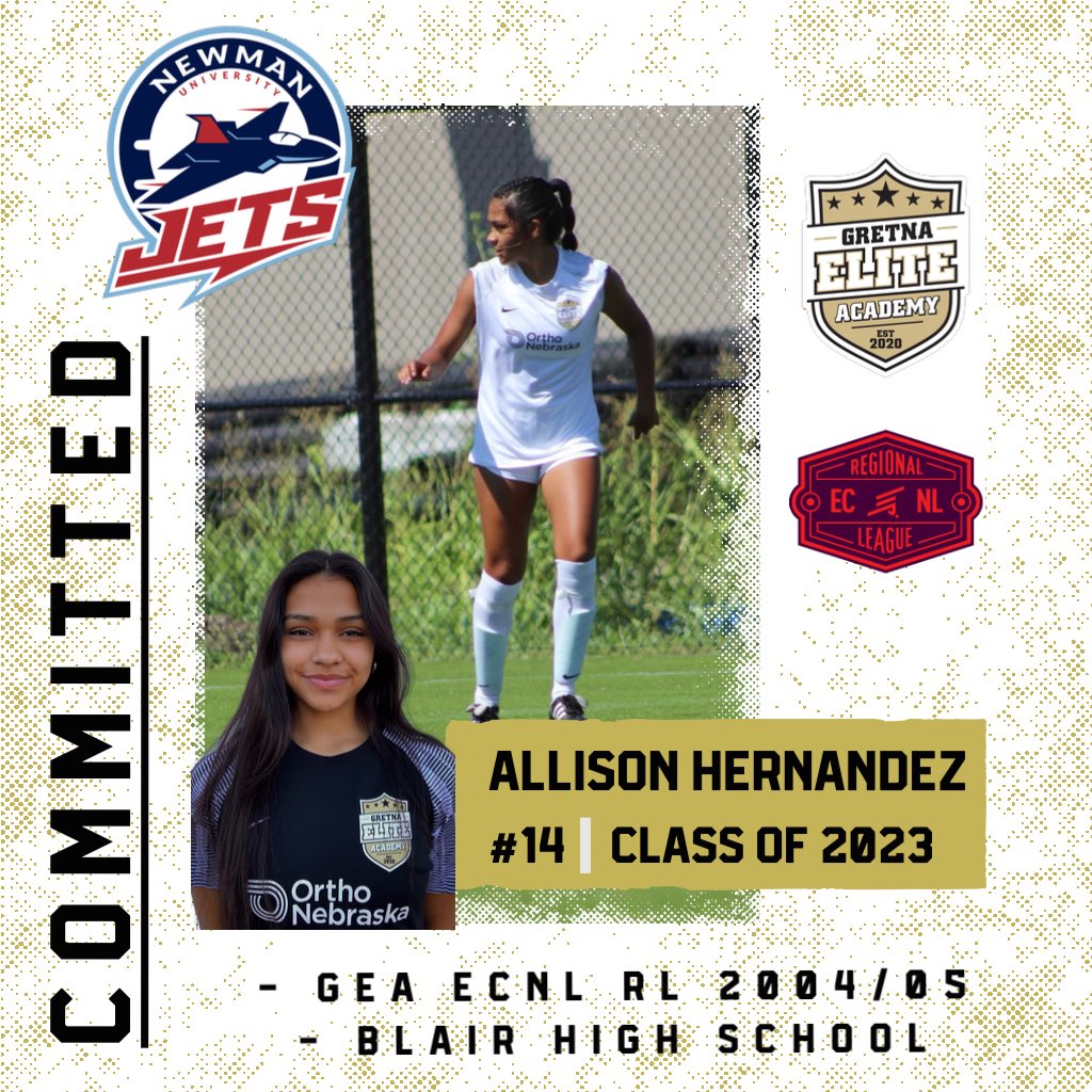 GretnaEliteAcad's tweet photo. A Bear is heading to Wichita 👀

Blair, NE 🔜 Wichita, KS 📍

Congratulations to Allison Hernandez (2004/2005 ECNL RL) for verbally committing to Newman University 👍

We are proud of you Allison 👏

Leaders. Play. Here. 

#GEAECNLRL #ClassOf2023
#NextLevelBound https://t.co/nMHNPLjS4F