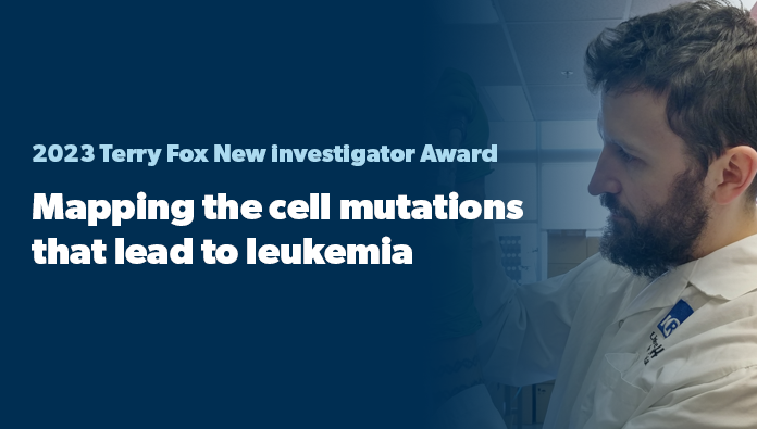 🚨 2023 #TerryFoxNewInvestigator Awards 🚨 

Last up in our deep dive is Dr. David Knapp, director of the Cellular Engineering Research Unit <a href="/IRIC_umontreal/">IRIC</a>.

His project seeks to better understand the mutations that cause leukemia ▶️ bit.ly/3HCxejZ