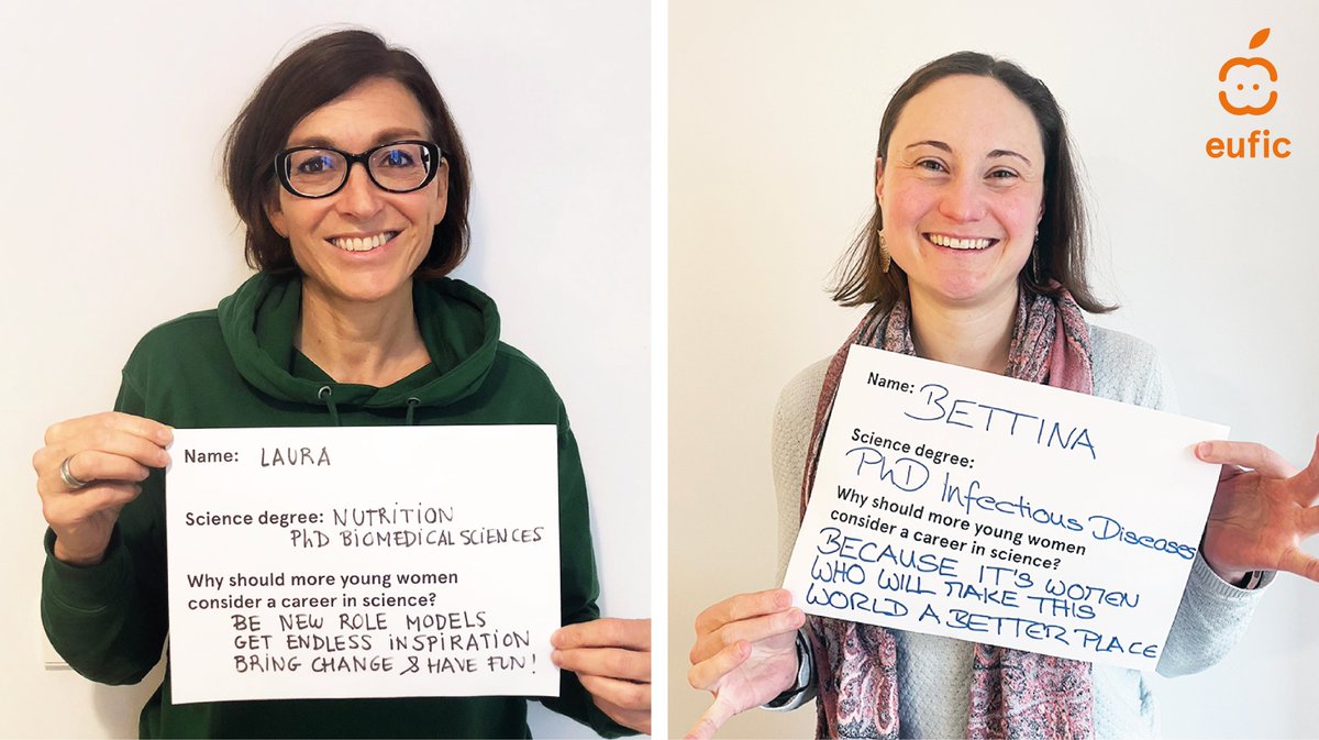 👧🚀 #DearLittleScientist, pursue your dreams!

Hear, first-hand, from some of our @EUFIC role models about why you should consider a career in science.

Who knows, maybe you are the next nutrition warrior, computer science wizard or biology hero! 🦸‍♀️ #WomenInScience #WomenInSTEM