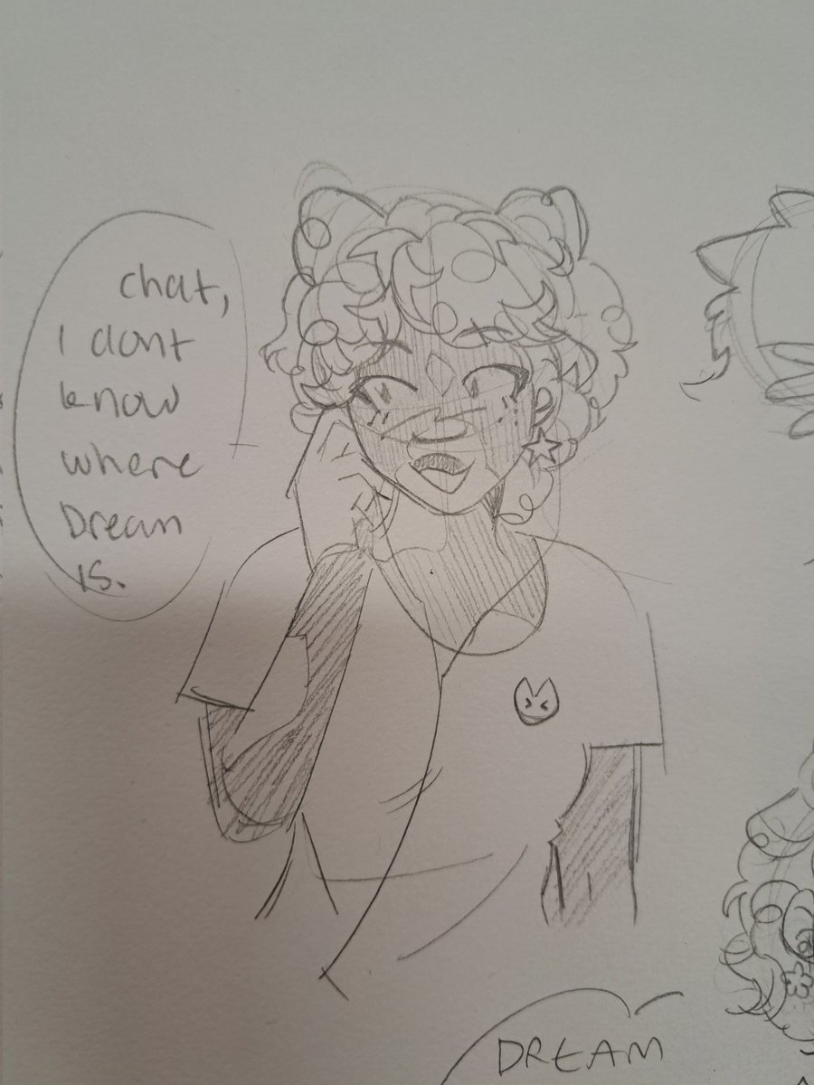 doodling in school heres some human patchesssss she's adorable #PatchesFanArt I can't draw cats 