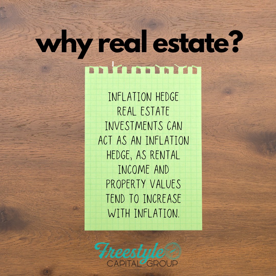 FreestyleInvest's tweet photo. Welcome to the “Why Real Estate?” Series!

Trickling 18 reasons real estate is the Unicorn 🦄 investment to you...

Inflation Hedge https://t.co/sRMFMbRsLH