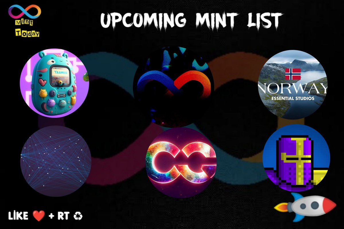 ICPMintToday's tweet photo. Upcoming Mint List $ICP 🚀

🛸11/02 🚀

@CrusadeStudios
@tamagotchii_icp
@vnderwvter

🛸12/02 🚀

@EssntlStds

🛸13/02 🚀

@PeddyKoopmans
@element_icp
@CosmoGem_NFT

Launchpad @EntrepotApp 

❤ &amp; Rt

#ICP #ICPMINTTODAY #NFTs #NFTCommunity #Crypto #NFT https://t.co/Ol9NCzNjSd