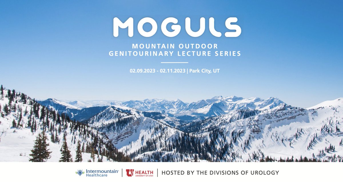 UtahUrology's tweet image. #MOGULS 23 is the Mountain Outdoor GU Lecture Series.  This year at the Pendry Hotel in Park City and the Canyons Resort. Off to a great start with Drs. Greene and Monga - Retzius sparing prostatectomy and Tips for PCNL @UofUSurgery @UofUHealth