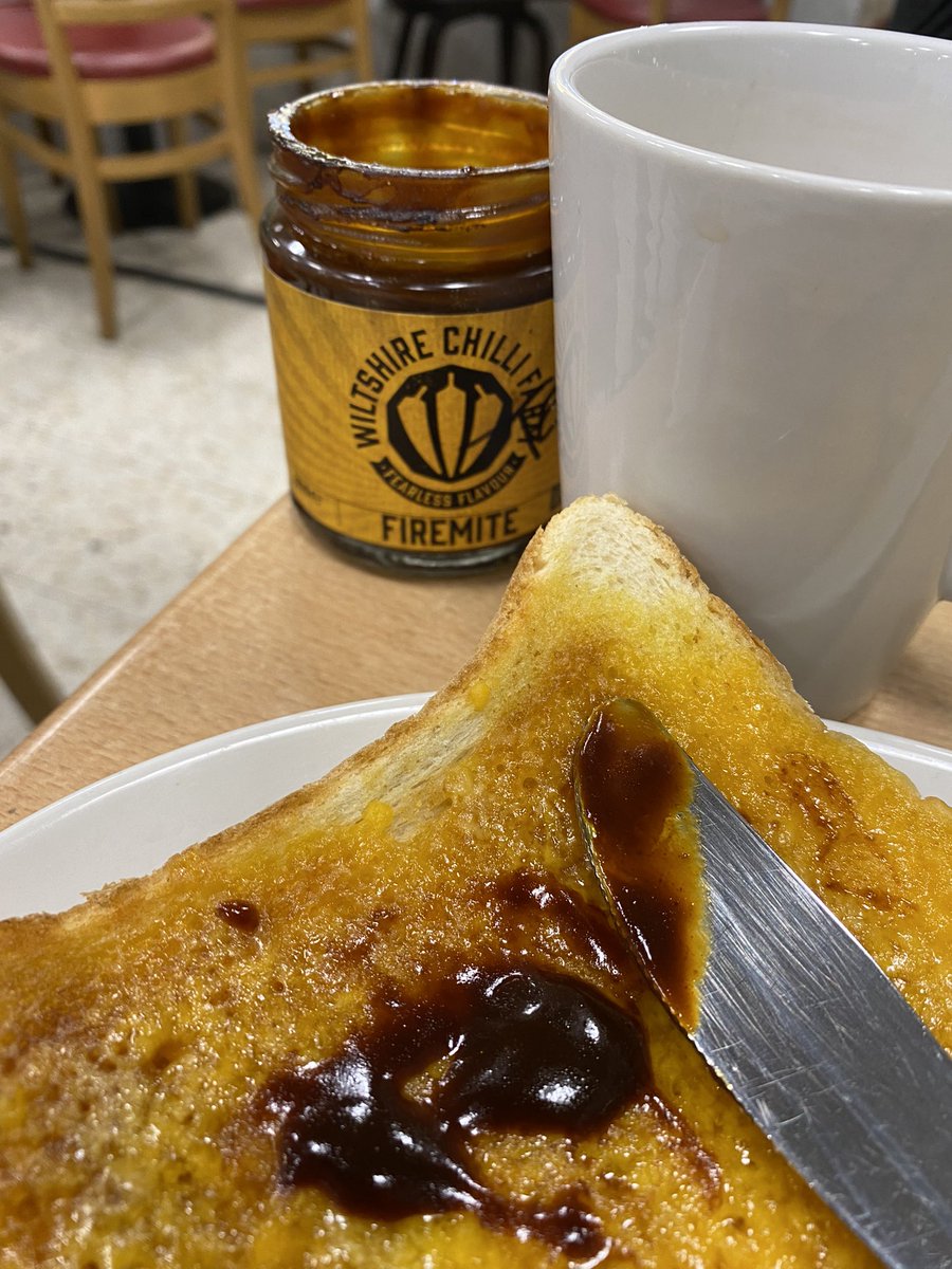 thechillishop's tweet photo. 🖤 FIREMITE
When you bob to a local cafe for a quick cheese toastie... never rely on them having something to put over the top. Arm yourself. Hot chilli marmite mmmmm 

🖤 #valentinesgift #leedsfoodie #leedscheese https://t.co/HIxVmjUYZR