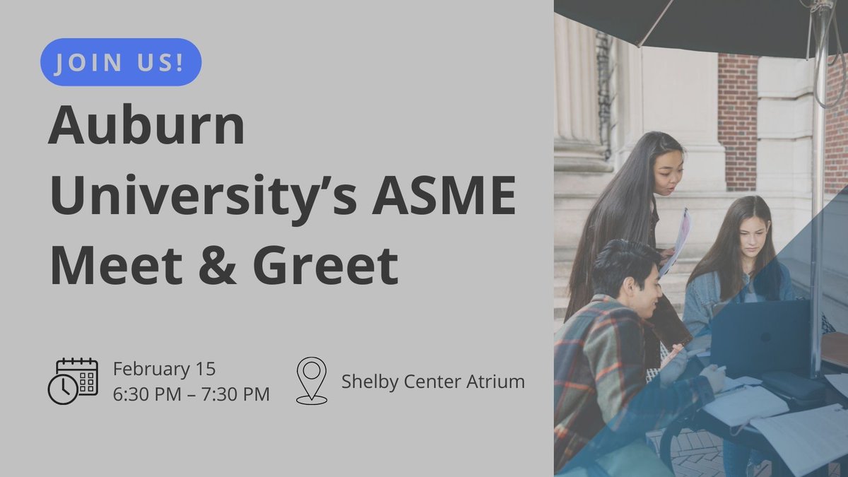 NeptuneTechG's tweet photo. Neptune will be on hand at Auburn University’s ASME Meet &amp; Greet event on Wednesday, February 15 from 6:30 PM – 7:30 PM CT in the Shelby Center Atrium to share information about exciting current co-op and full-time opportunities. 

#WinYourDay #ExcitingCareers #NeptuneOnCampus https://t.co/woU5YywR8t