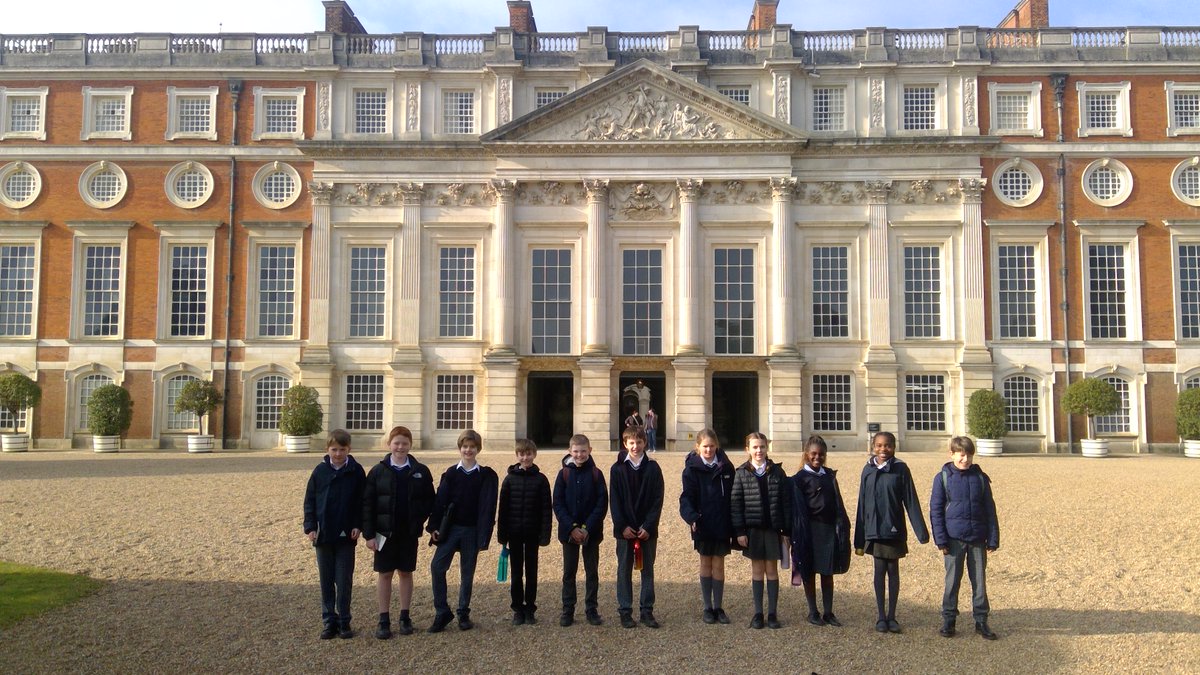 Our Year 6 pupils @CokethorpeSch enjoyed a taste of life at Hampton Court Palace during Tudor times. They learnt about servant life from King Henry's Laundress, and assumed the seats of The King and The Privy Council @HRP_palaces .Future politicians, perhaps? #CokethorpeAmbition