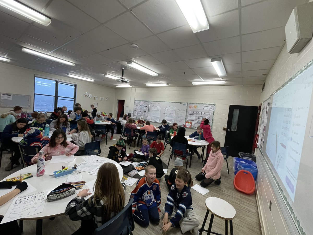 Ms.Carter &amp; Ms.Murphy’s class joined together today to create Snowman Pop Art ☃️ This fun art activity also ties in with our math unit in lines 📉📈 @HRCE_Math <a href="/HRCE_NS/">Halifax Regional Centre for Education</a> <a href="/Seaside_elem/">Seaside Elementary</a> @HRCEHealthPromo