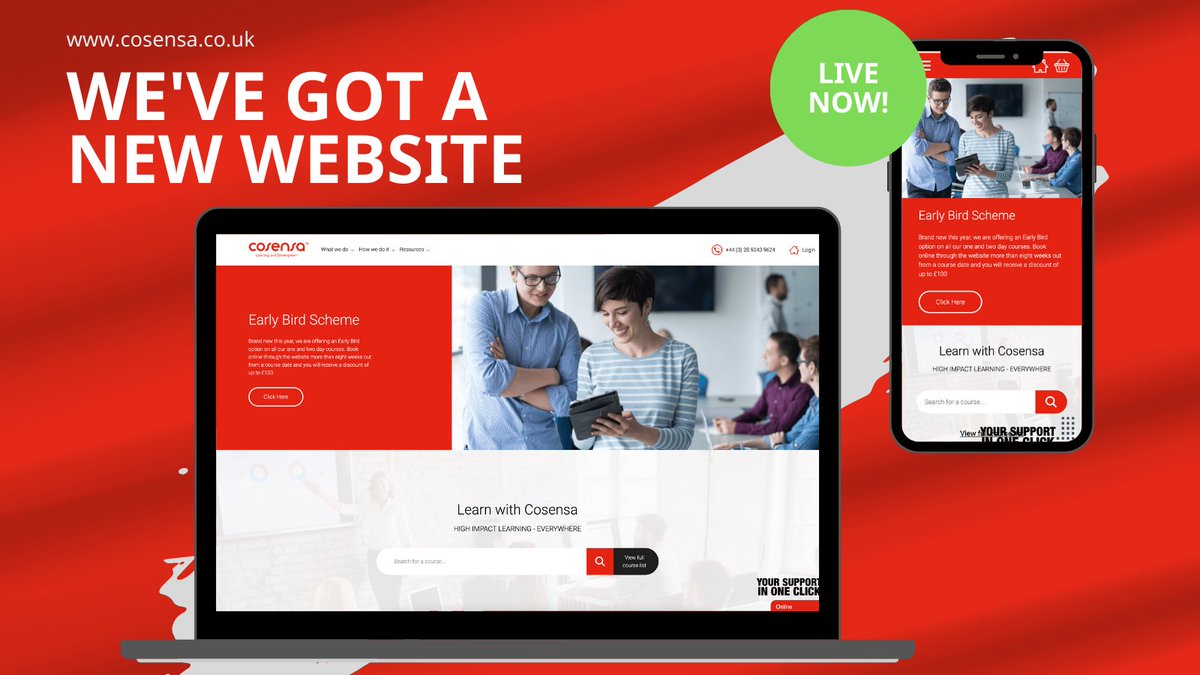 cosensa's tweet photo. It's arrived, our new website is LIVE 🤩 Months of conversations, deliberations, updates and changes. Through lockdowns (yup, it's been that long), creating our virtual classroom offering and generally being busy... but it's here!!  And we are so very proud 😊 #cosensa https://t.co/Kw0T0BvXxL