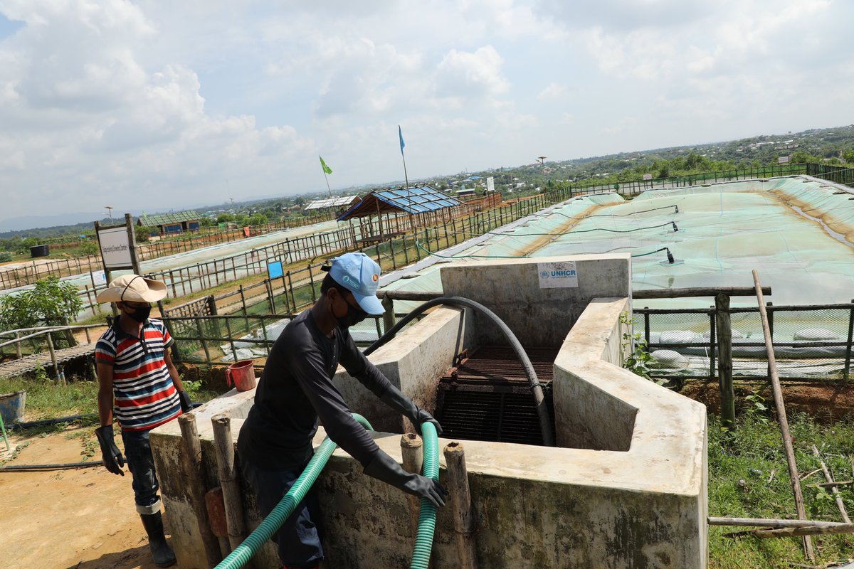 RohingyaResp's tweet photo. π¦ Sanitation facilities at the Coxβs Bazar #Rohingya #refugee camps allow the collection of nearly 30K cubic meters of sludge per month.
π¬These are treated to reduce coliform by 99.7% and chemical oxygen demand (COD) by 97% π #WASH
#SectoroftheWeek https://t.co/Ztbmx5RKPe